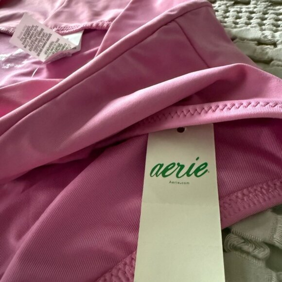 NEW Aerie Pink Crossover Bikini Bottom Size M - Picture 4 of 5